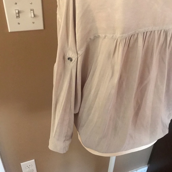 Express satin button up shirt - Picture 6 of 7